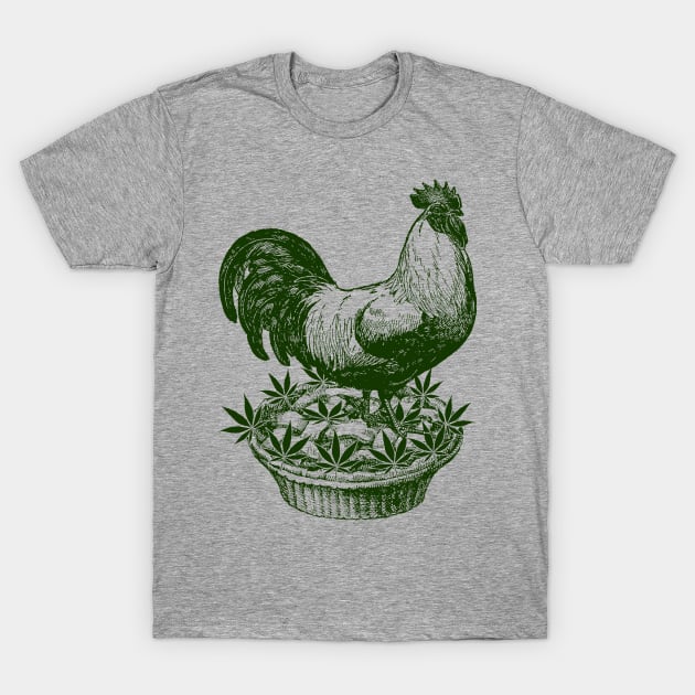 Chicken Pot Pie | Marijuana Cannabis Funny Pi Weed 420 T-Shirt by bigraydesigns